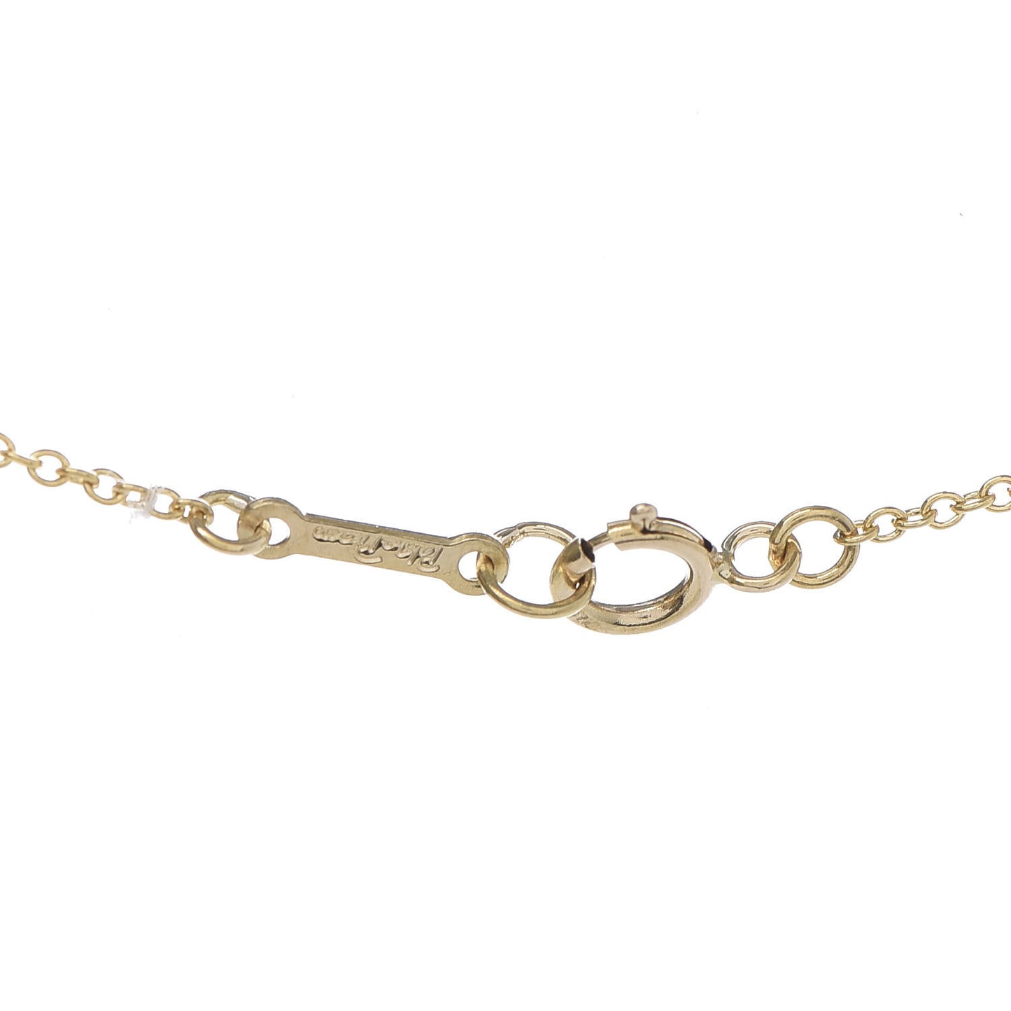 18K Yellow Gold Mini Paloma Picasso Loving Heart Pendant Necklace