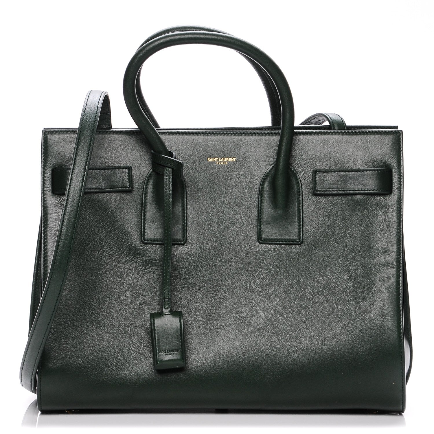 Saint Laurent Calfskin Small Sac De Jour Dark Green 1 of 8