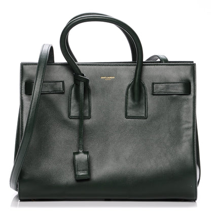 Saint Laurent Calfskin Small Sac De Jour Dark Green 1 of 8