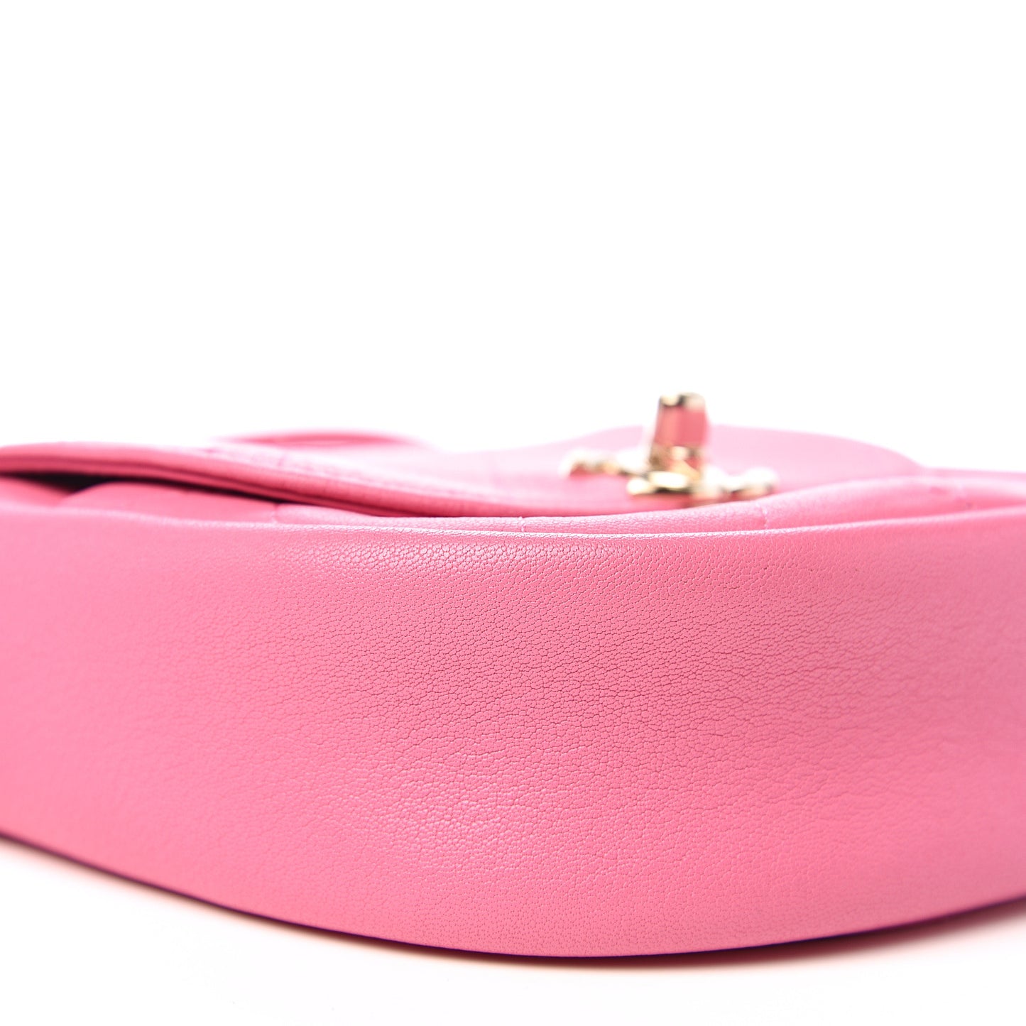Goatskin Stitched Casual Trip Messenger Flap Pink