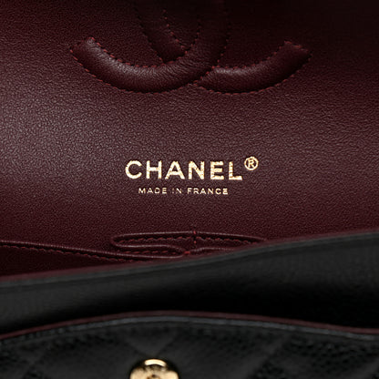 Chanel Caviar Quilted Medium Double Flap Black 7 of 12