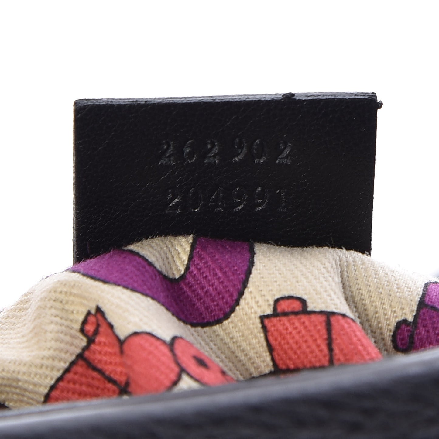 Calfskin Canvas Bamboo Shoulder Bag Black