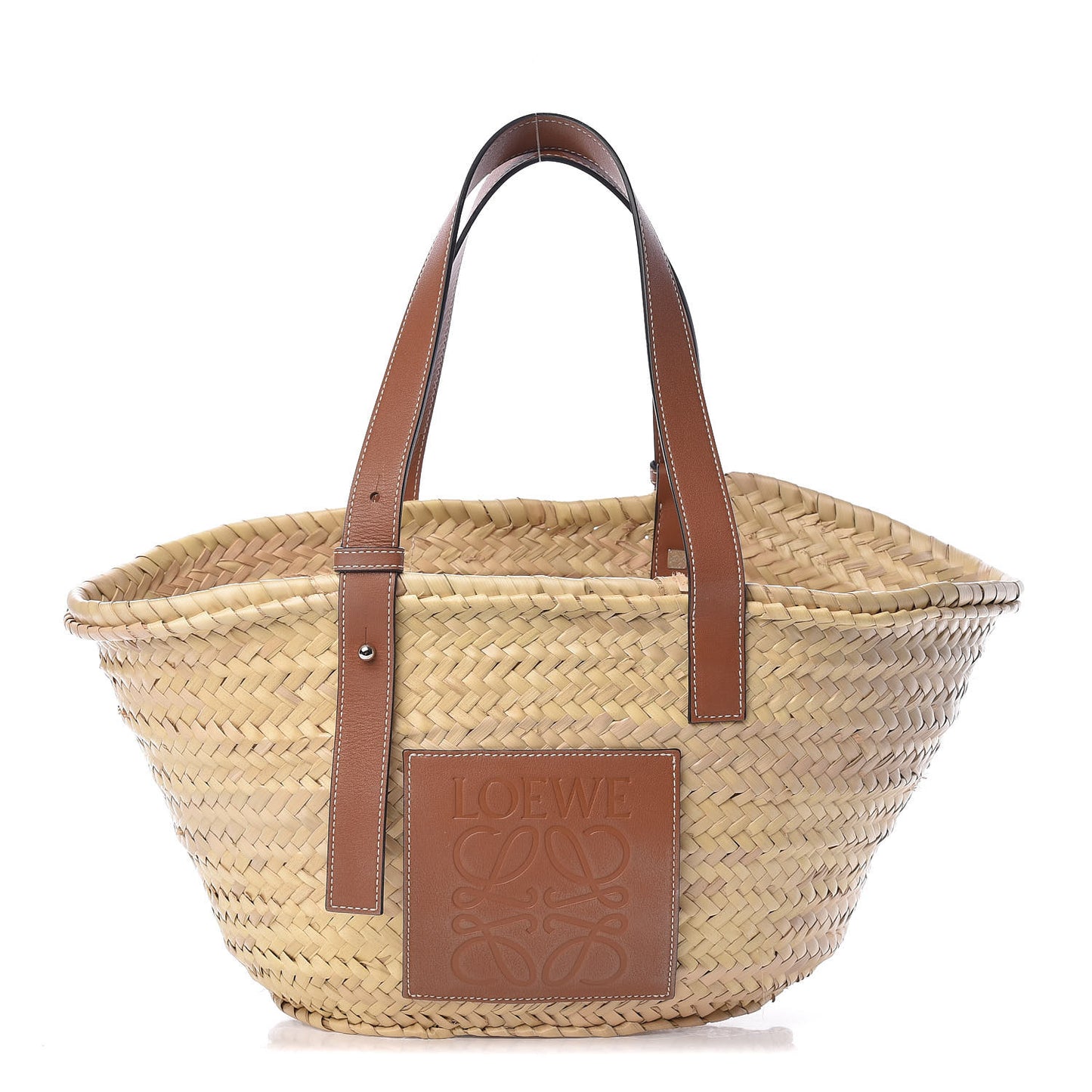 Raffia Basket Tote Bag Natural Tan