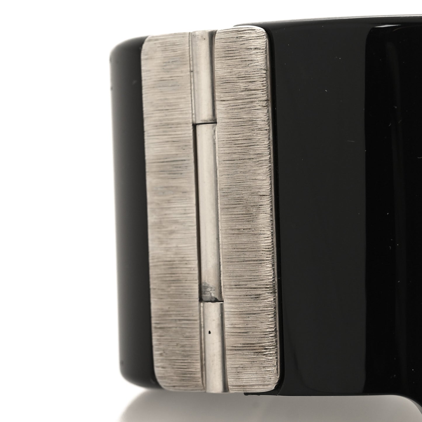Resin Swarovski Baguette Crystal CC Shield Cuff Black