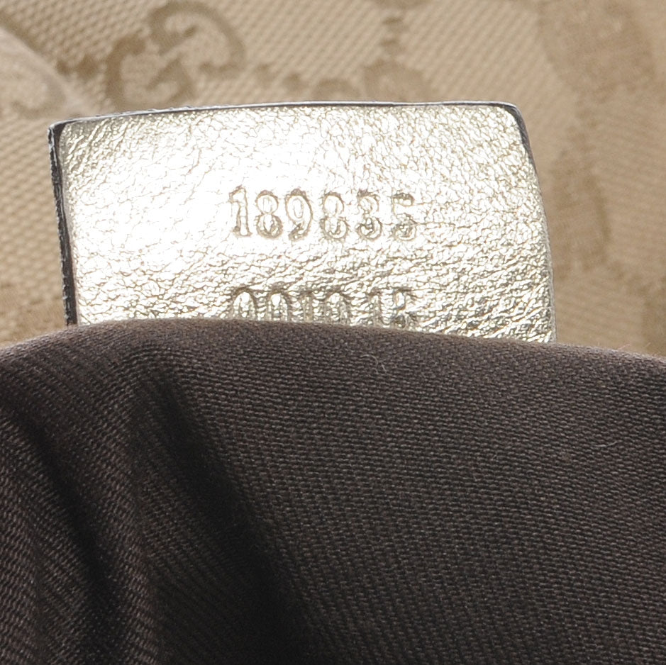 Monogram D Gold Hobo Metallic Gold