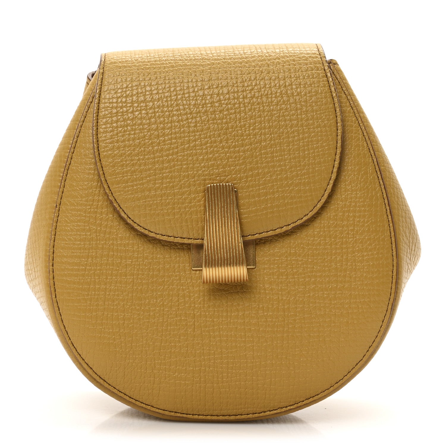 Bottega Veneta Palmellato Calfskin Rounded Belt Bag Butterscotch 1 of 8