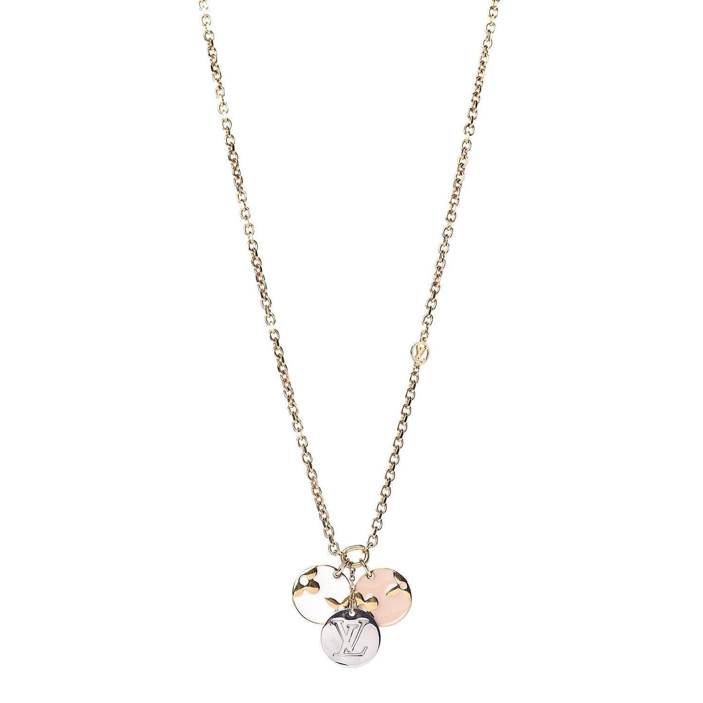Monogram Charms Necklace Gold