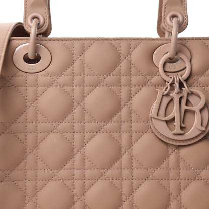 Christian Dior Ultra Matte Calfskin Cannage Medium Lady Dior Beige 10 of 10