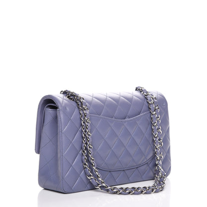 Chanel Lambskin Quilted Medium Double Flap Light Purple 3 of 8