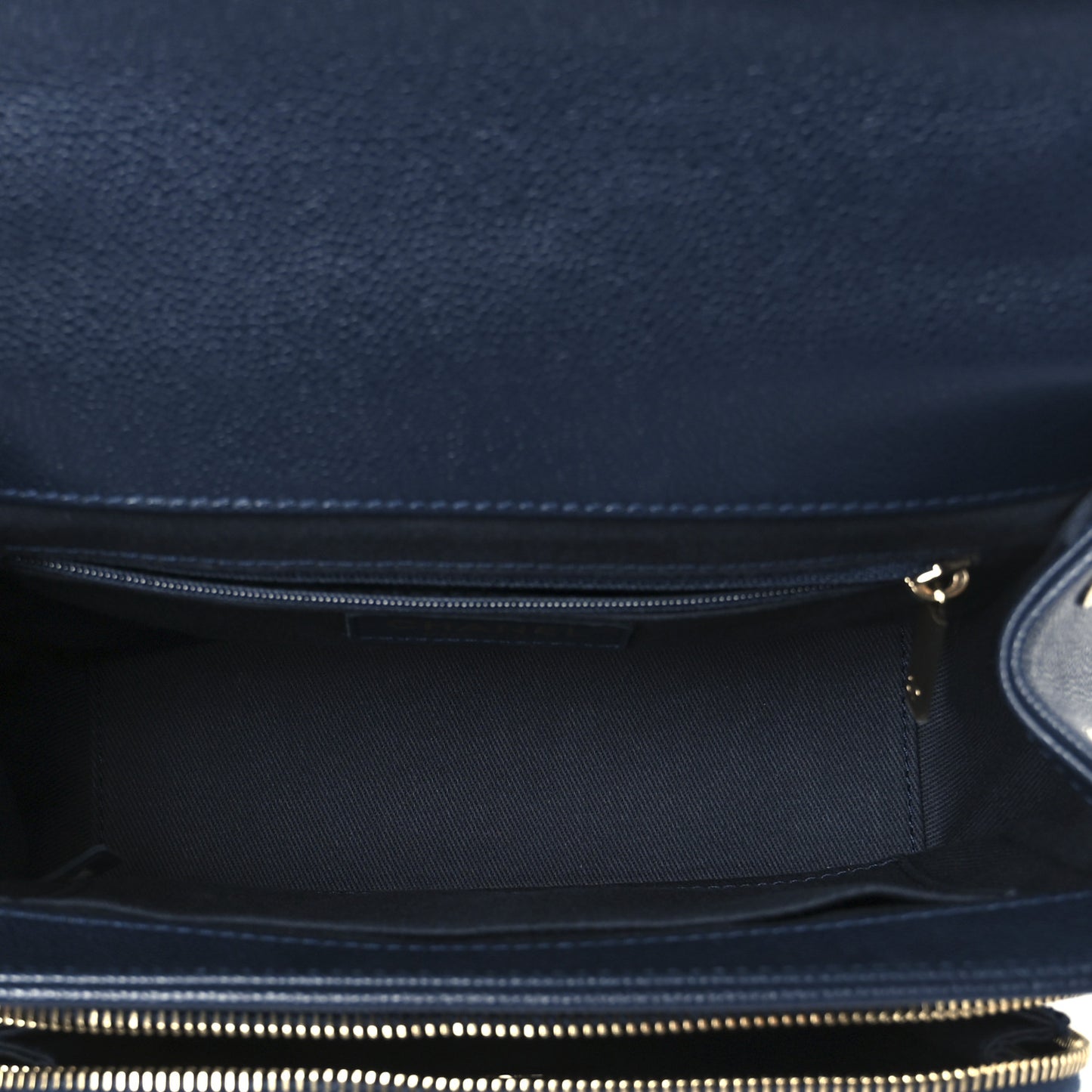 Caviar Quilted Medium Business Affinity Flap Navy