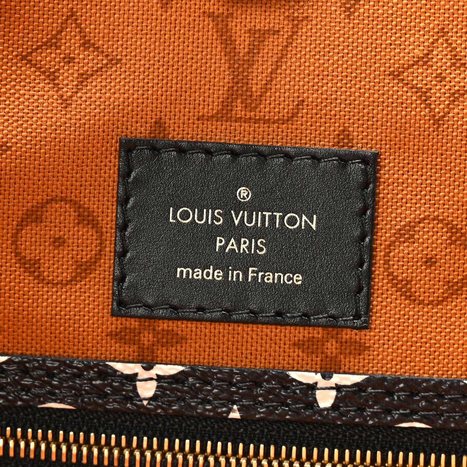Louis Vuitton Monogram Giant Crafty Neverfull MM Creme Caramel 6 of 9