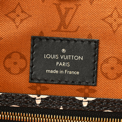 Louis Vuitton Monogram Giant Crafty Neverfull MM Creme Caramel 6 of 9