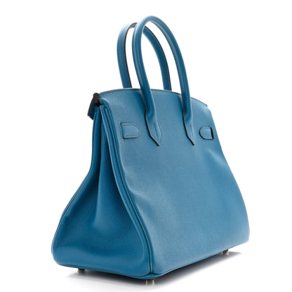 Hermes Epsom BIRKIN 30 Bleu Izmir 3 of 10