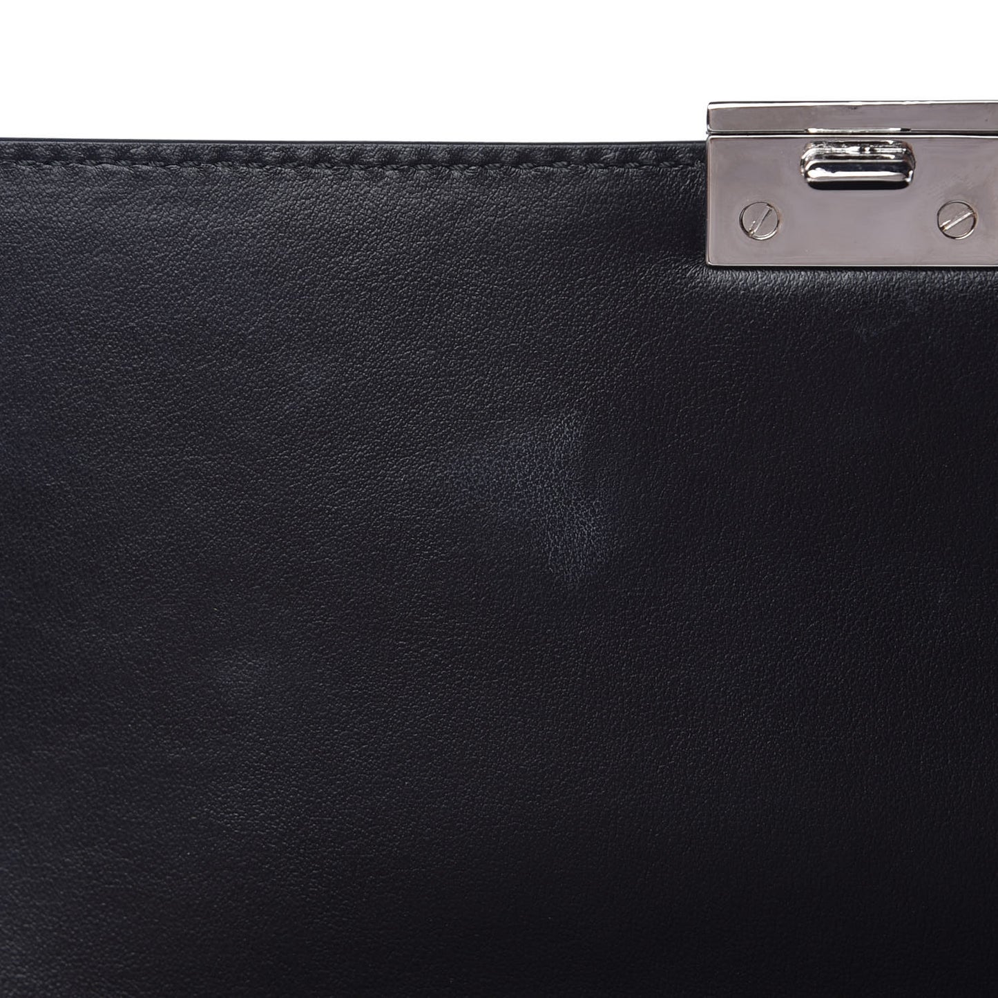 Saffiano City Calfskin Studded Elektra Shoulder Bag Black Fuoco