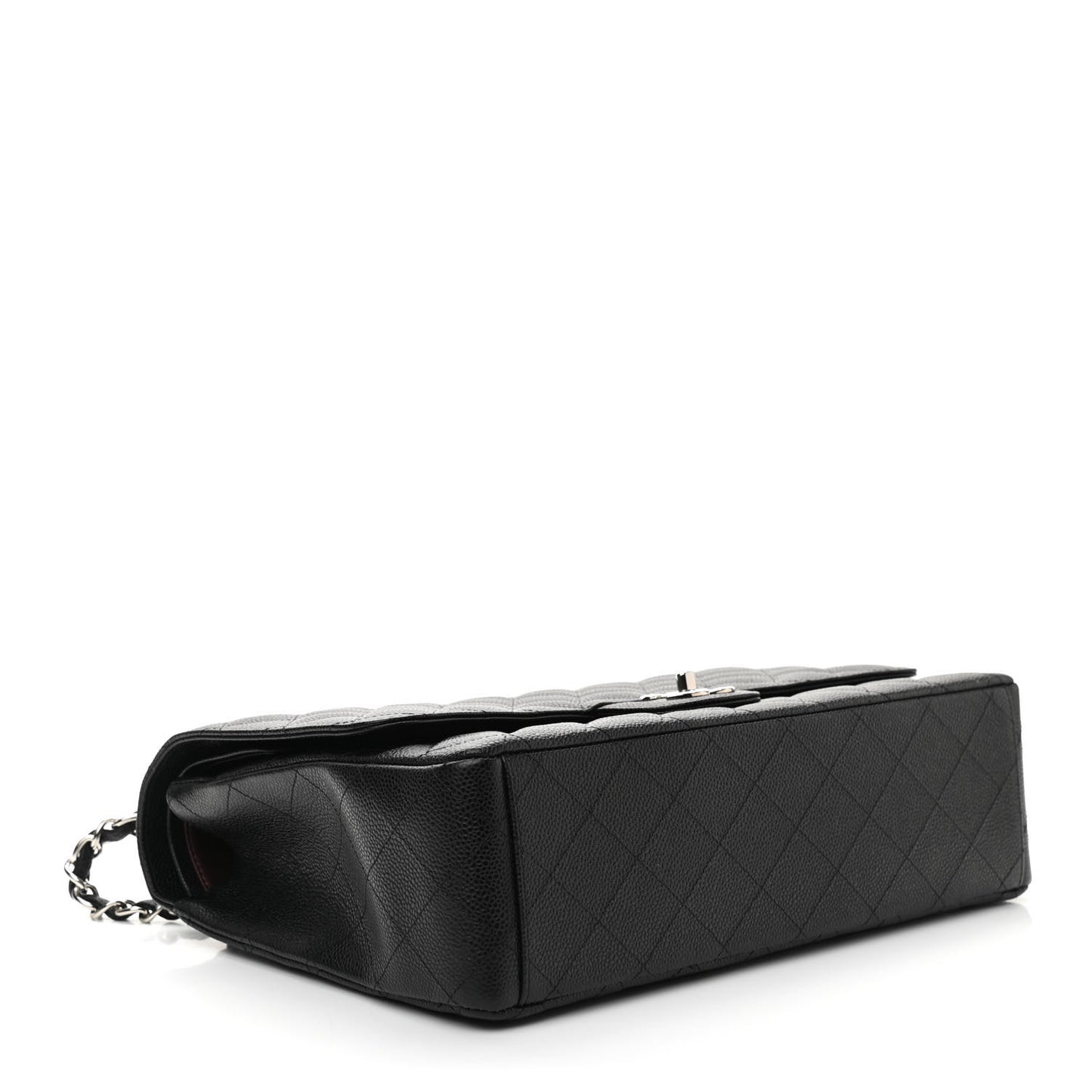 Caviar Quilted Maxi Double Flap Black