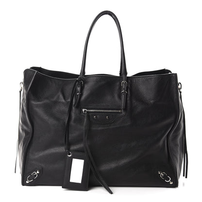 Balenciaga Supple Calfskin Papier A4 Zip Around Tote Black 1 of 10