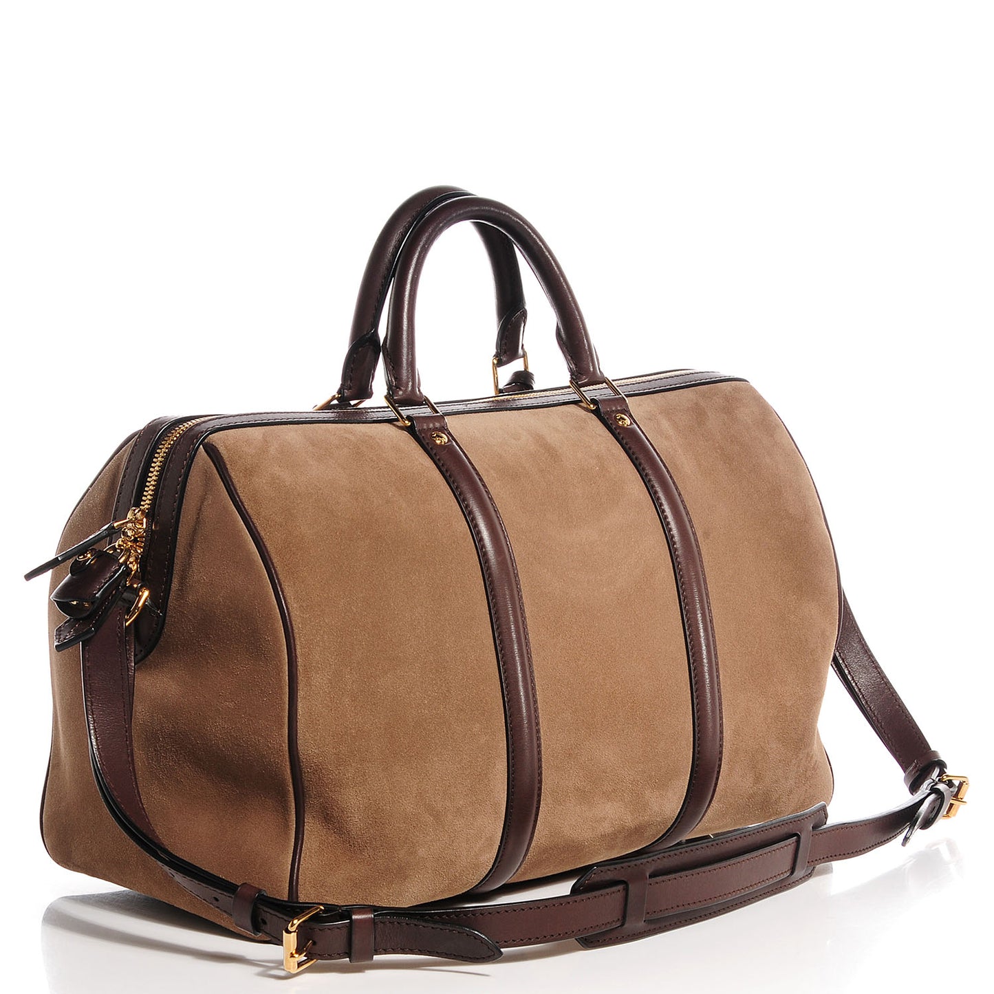 Suede Calfskin SC Bag MM BBrown