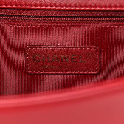 Chanel Calfskin Quilted New Medium Boy Flap Red 5 of 11