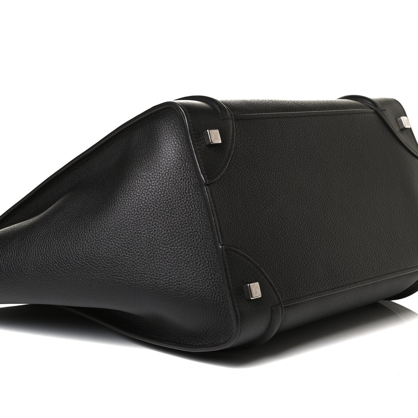Drummed Calfskin Mini Luggage Black