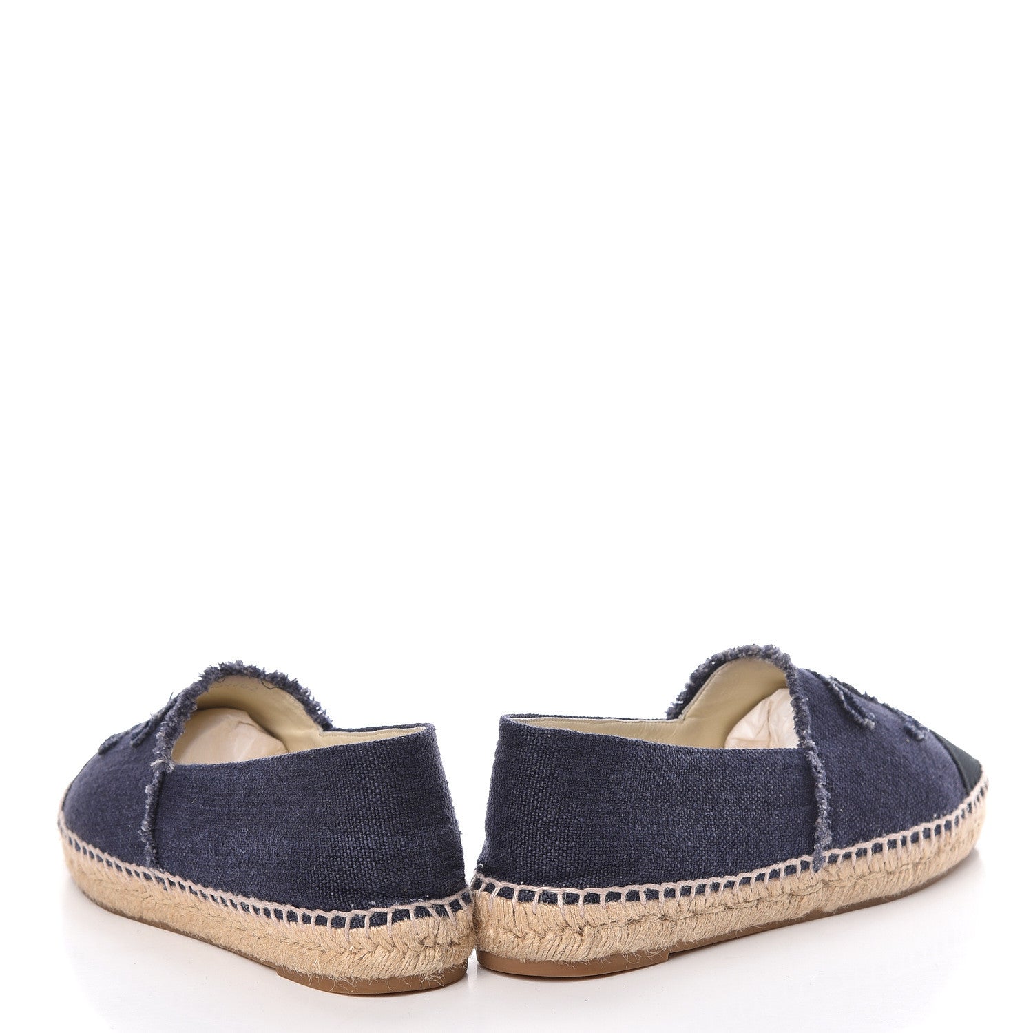 Chanel Canvas CC Espadrilles 40 Navy Black 5 of 16