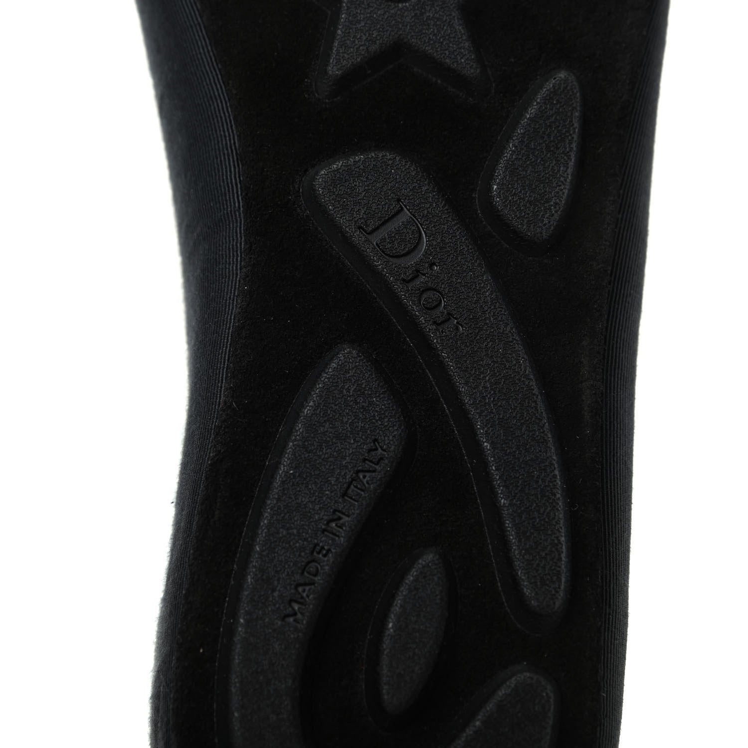 Christian Dior Grosgrain Ribbon Etoile Ballet Flats 37 Black 9 of 11