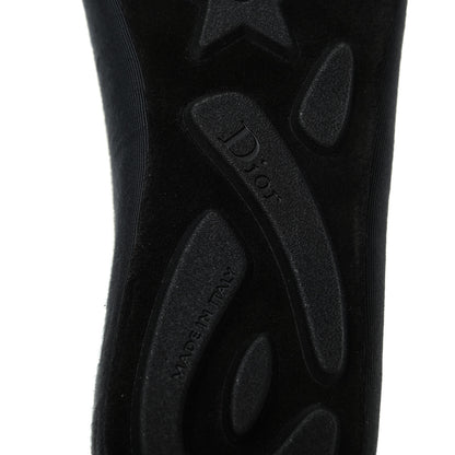 Christian Dior Grosgrain Ribbon Etoile Ballet Flats 37 Black 9 of 11