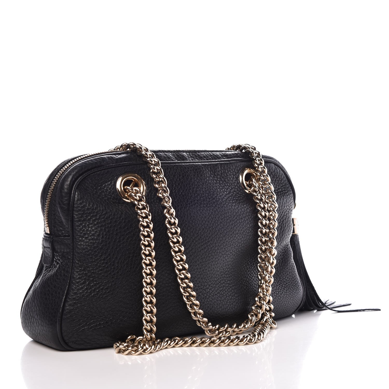 Gucci Pebbled Calfskin Small Soho Bowler Black 3 of 10