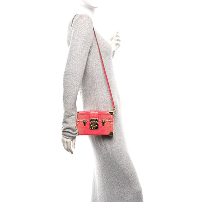 Louis Vuitton Metalic Lizard Petite Malle Pink 2 of 10