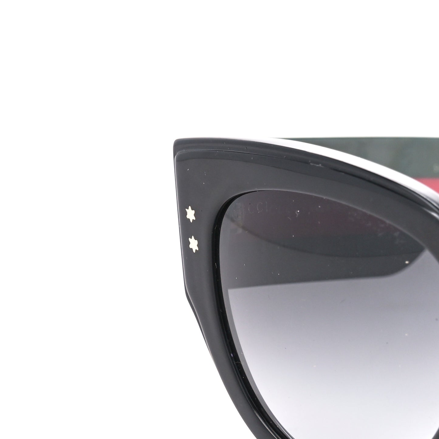 Acetate Oversized Rectangle Frame Web Sunglasses GG3864/S Black