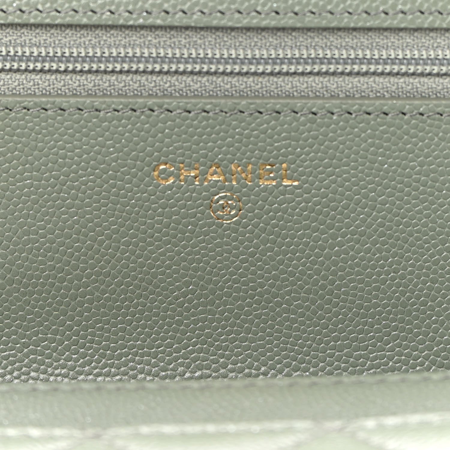 Chanel Iridescent Caviar Quilted Wallet On Chain WOC Green 6 of 11