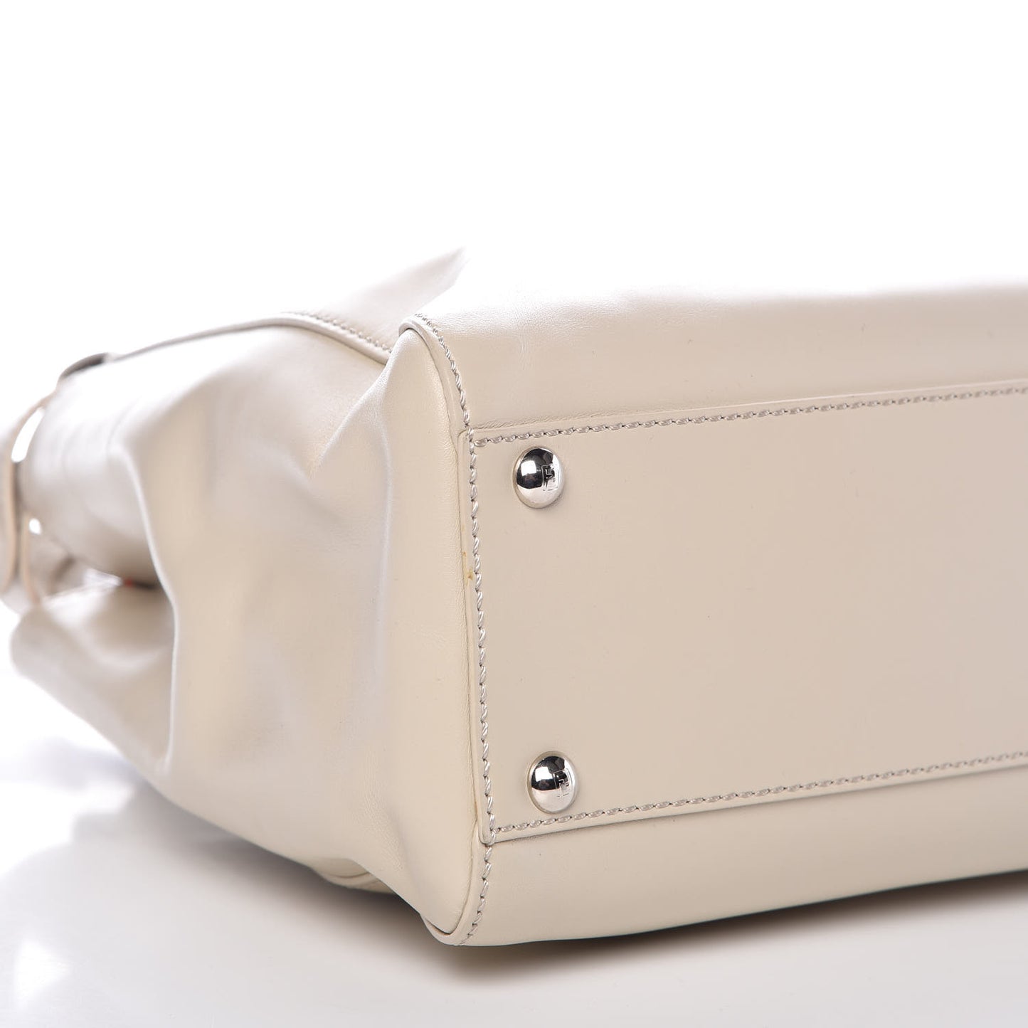 Vitello Morgan Shiny Nappa Medium Peekaboo Iconic Satchel Latte Azalea