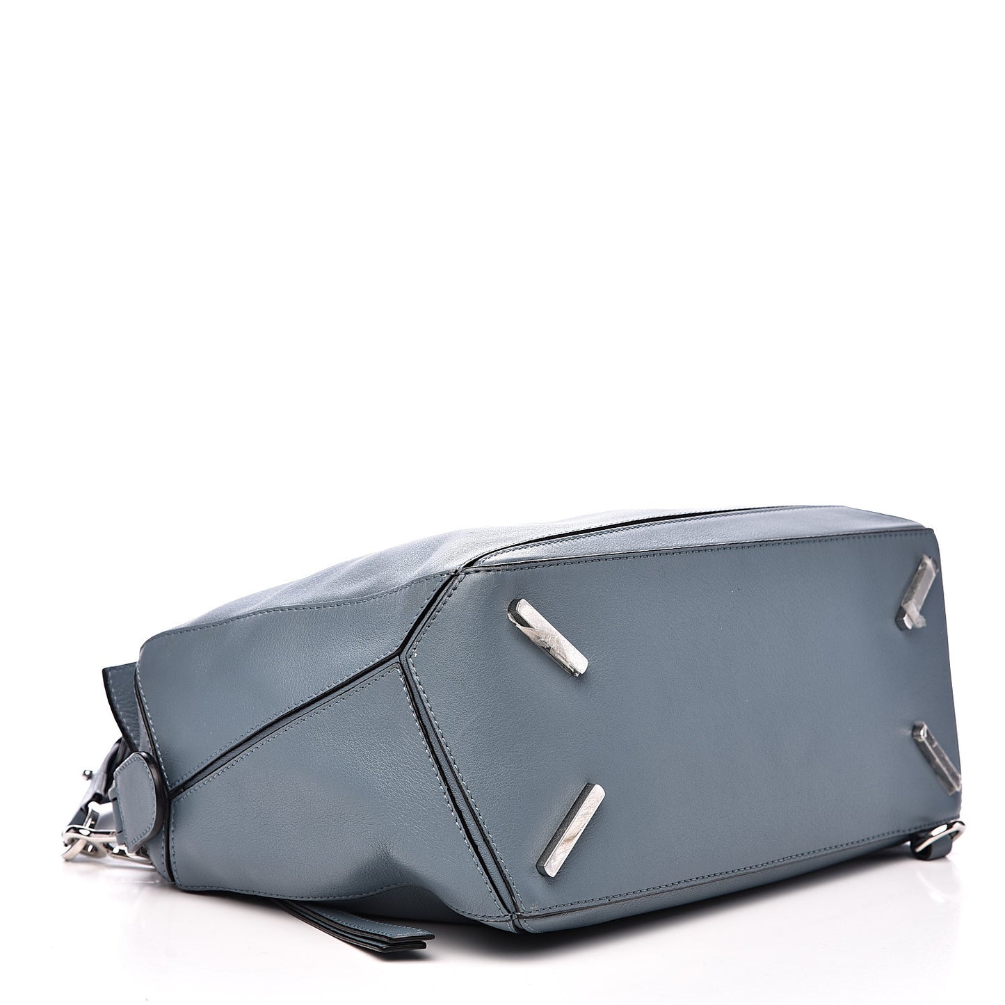 Calfskin Medium Puzzle Bag Stone Blue