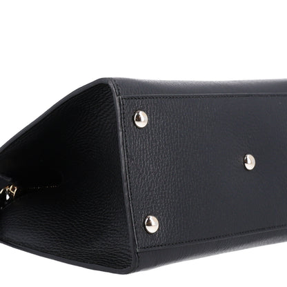 Gucci Pebbled Calfskin Medium Soho Top Handle Satchel Black 9 of 10
