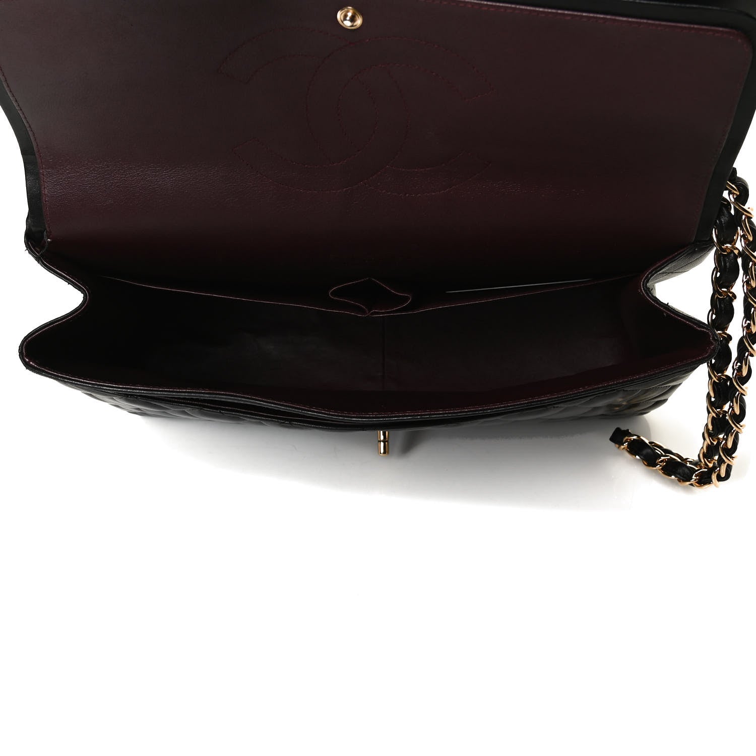 Chanel Lambskin Quilted Maxi Double Flap Black 5 of 13