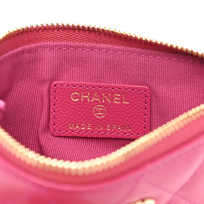 Chanel Caviar Quilted Small Cosmetic Case Fuchsia 6 of 8
