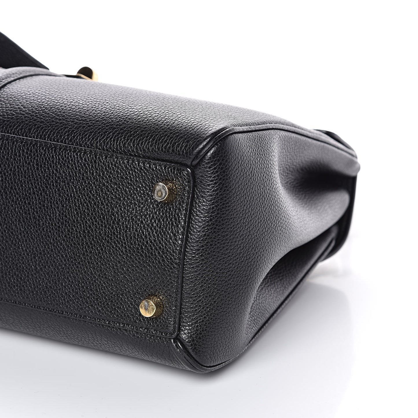 Grained Calfskin Classique 16 Top Handle Bag Black