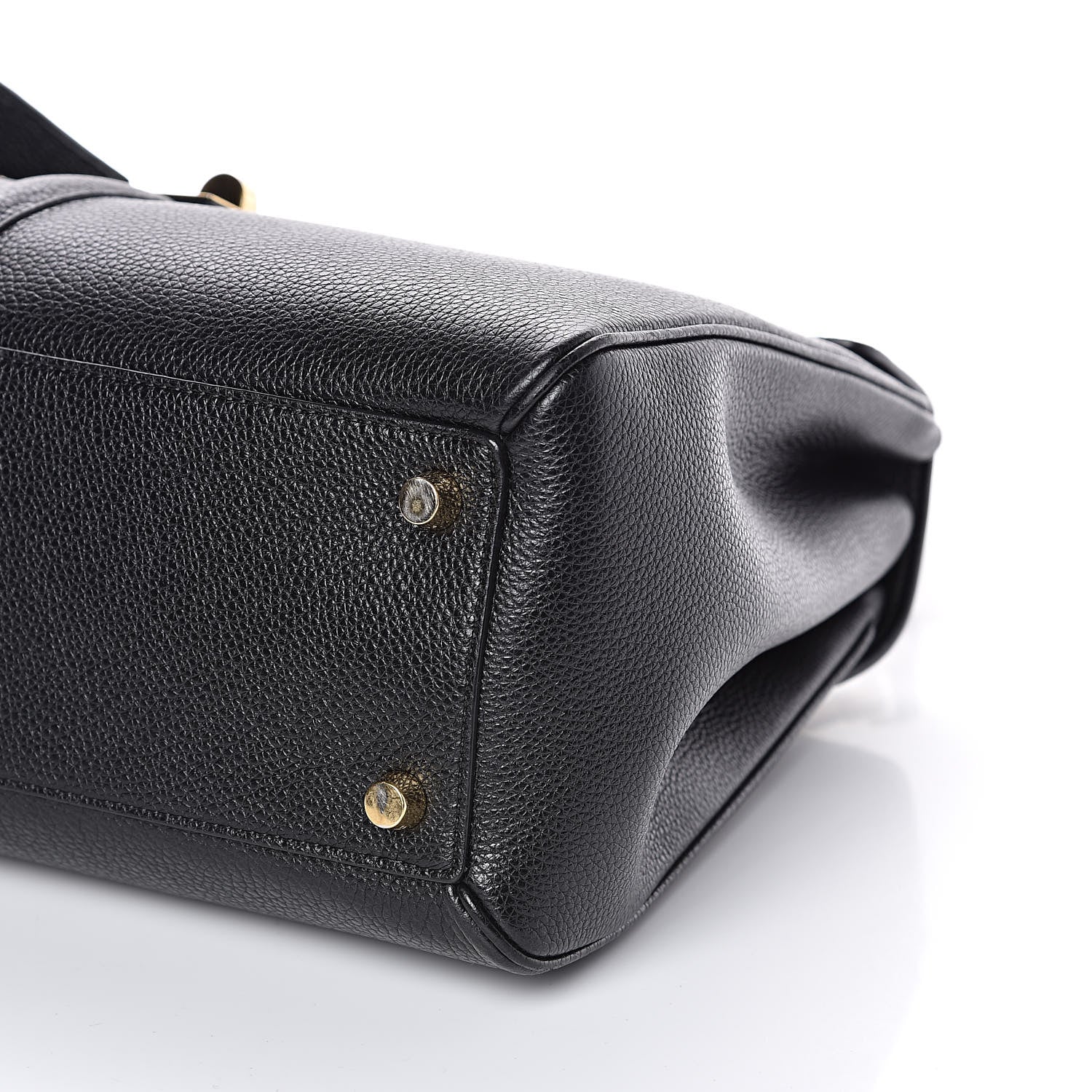 Celine Grained Calfskin Classique 16 Top Handle Bag Black 9 of 11