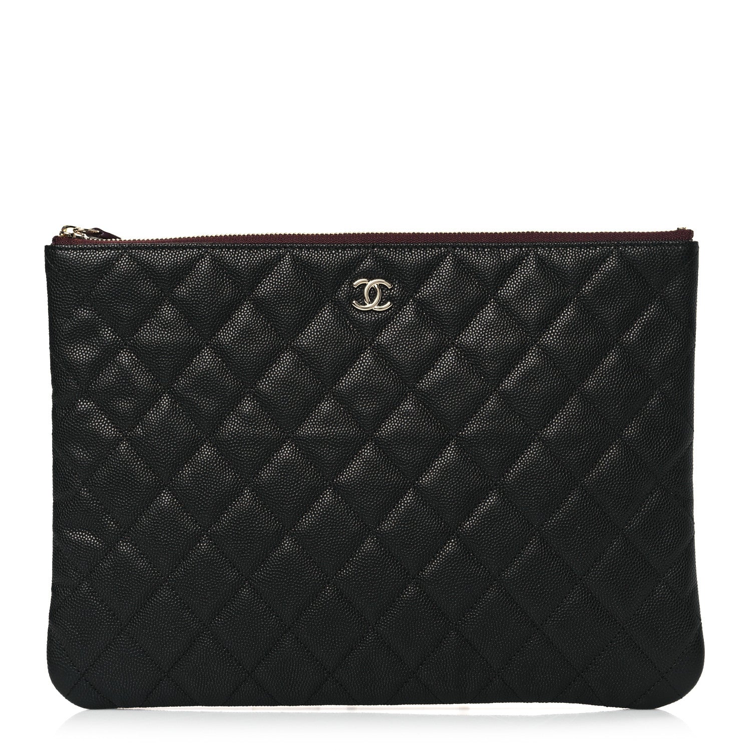 Chanel Caviar Quilted Medium Cosmetic Case Black 1 of 10