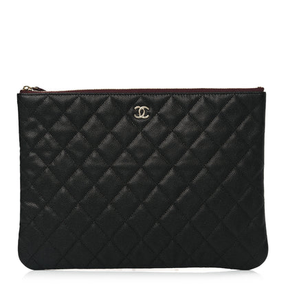 Chanel Caviar Quilted Medium Cosmetic Case Black 1 of 10