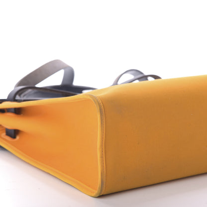 Hermes Vache Hunter Toile Herbag Zip 31 PM Jaune D'or Bleu Izmir Bleu Royale 6 of 9