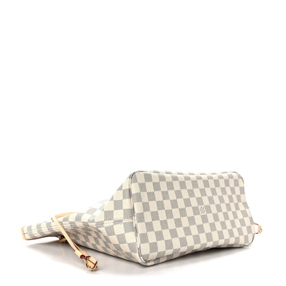 Louis Vuitton Damier Azur Neo Neverfull MM Rose Ballerine 5 of 9