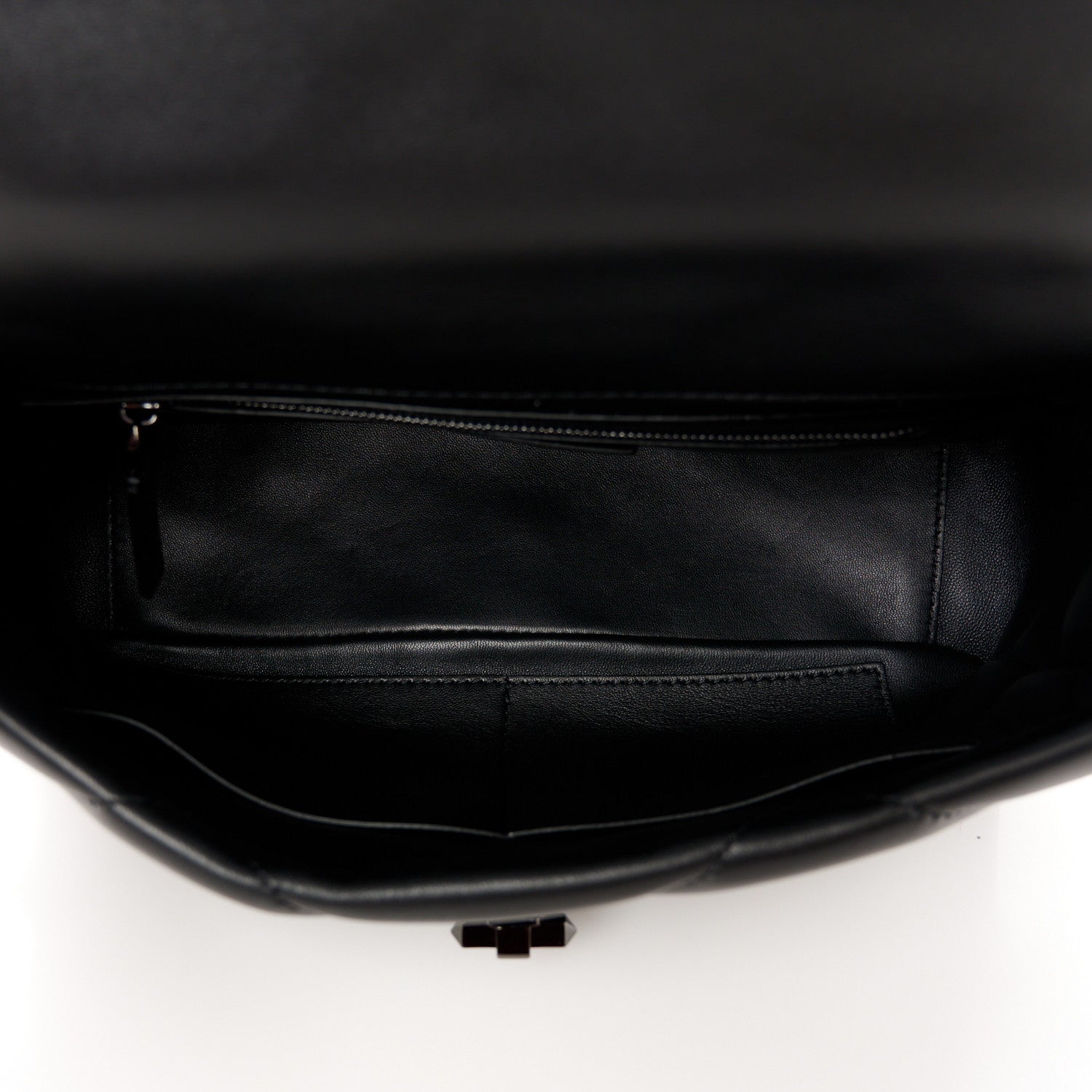 Valentino Garavani Nappa Monochrome Large Roman Stud Shoulder Bag Black 5 of 10