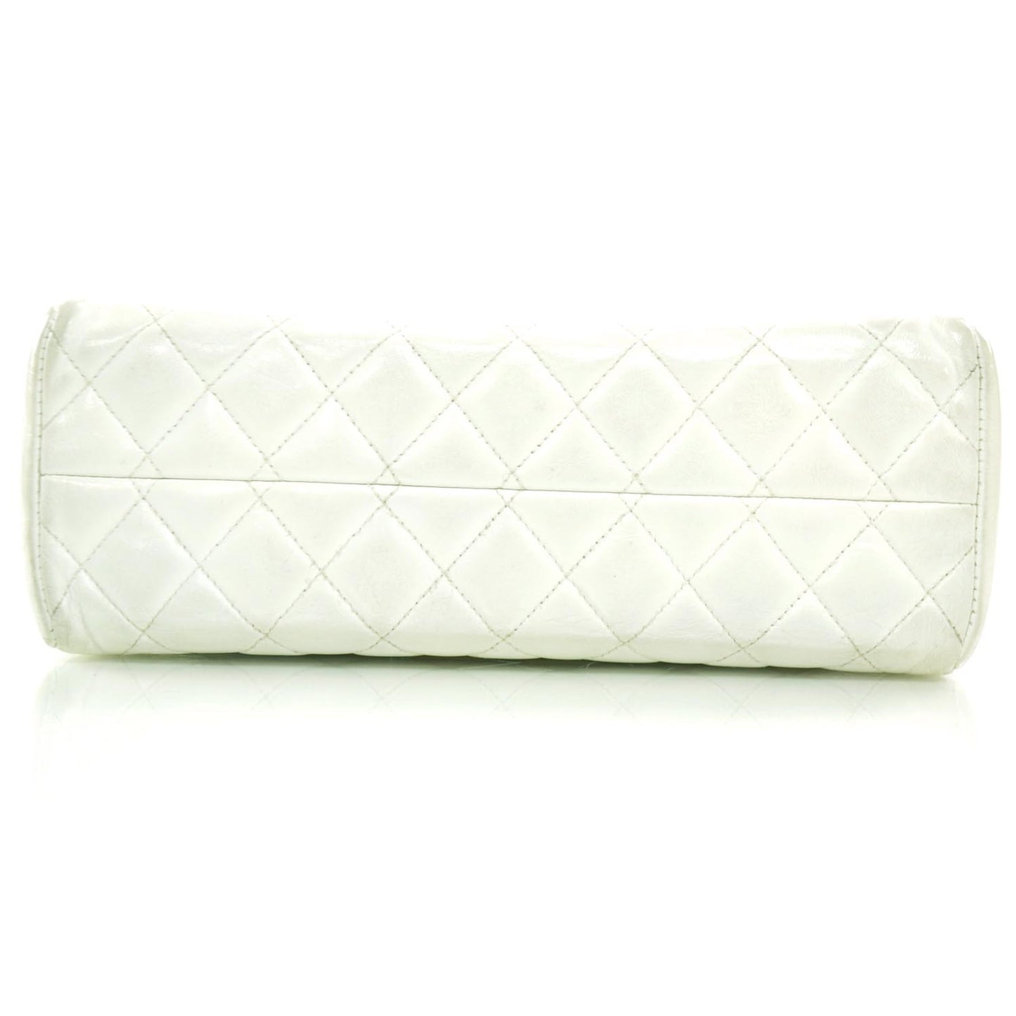 Lambskin Quilted CC Handbag White