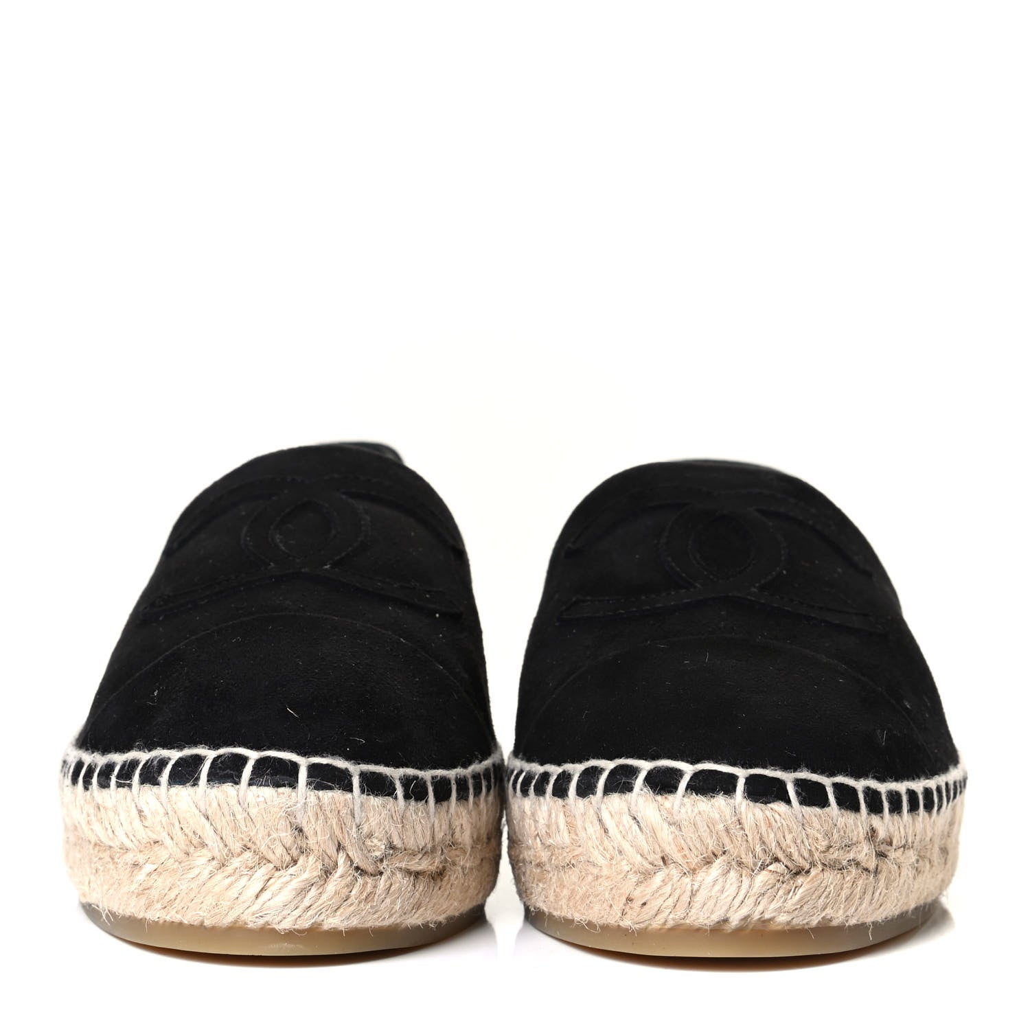 Chanel Suede CC Espadrilles 36 Black 3 of 17