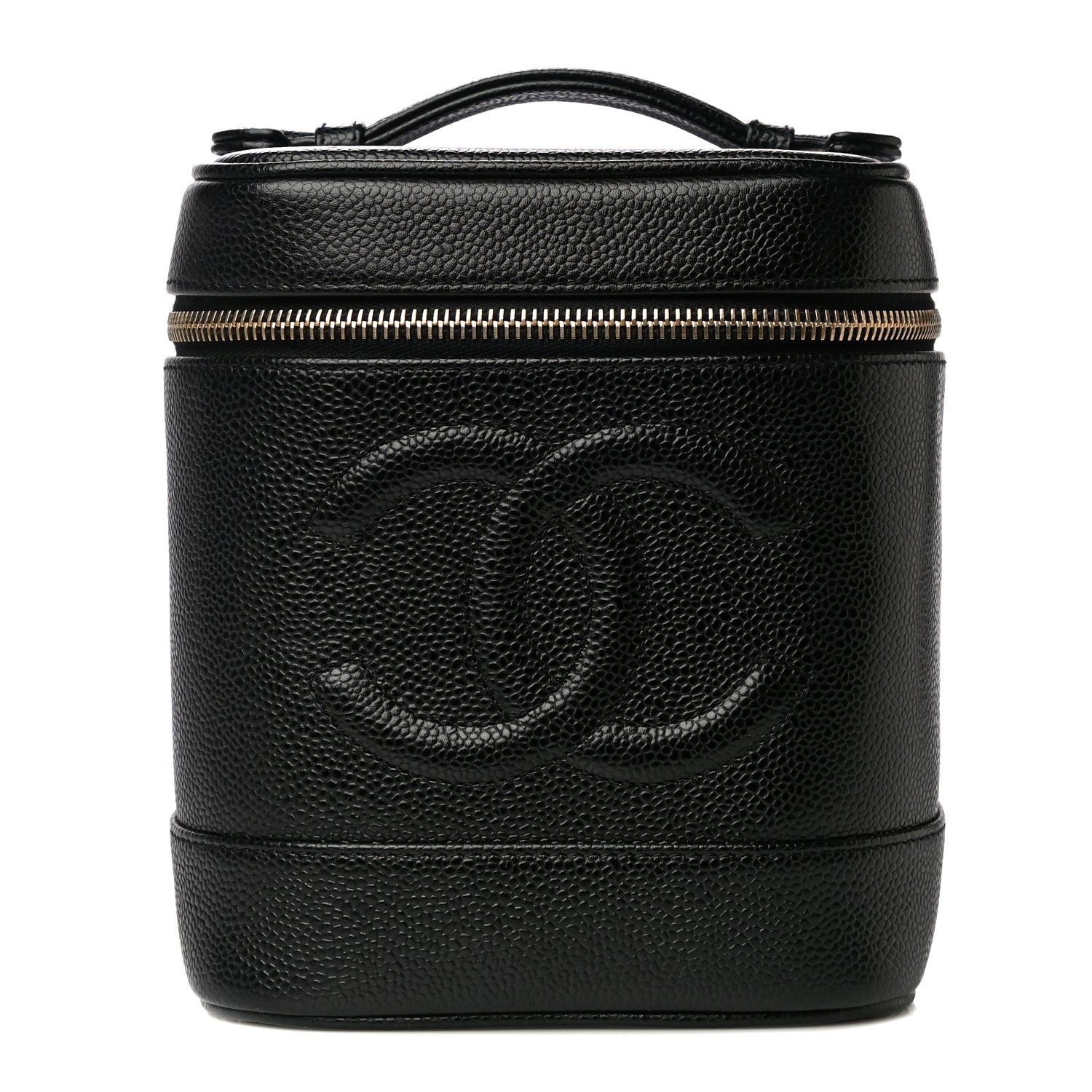 Chanel Caviar Vanity Cosmetic Case Black 1 of 12
