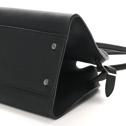 The Row Matte Grained Calfskin Margaux Shoulder 12 Black 9 of 9
