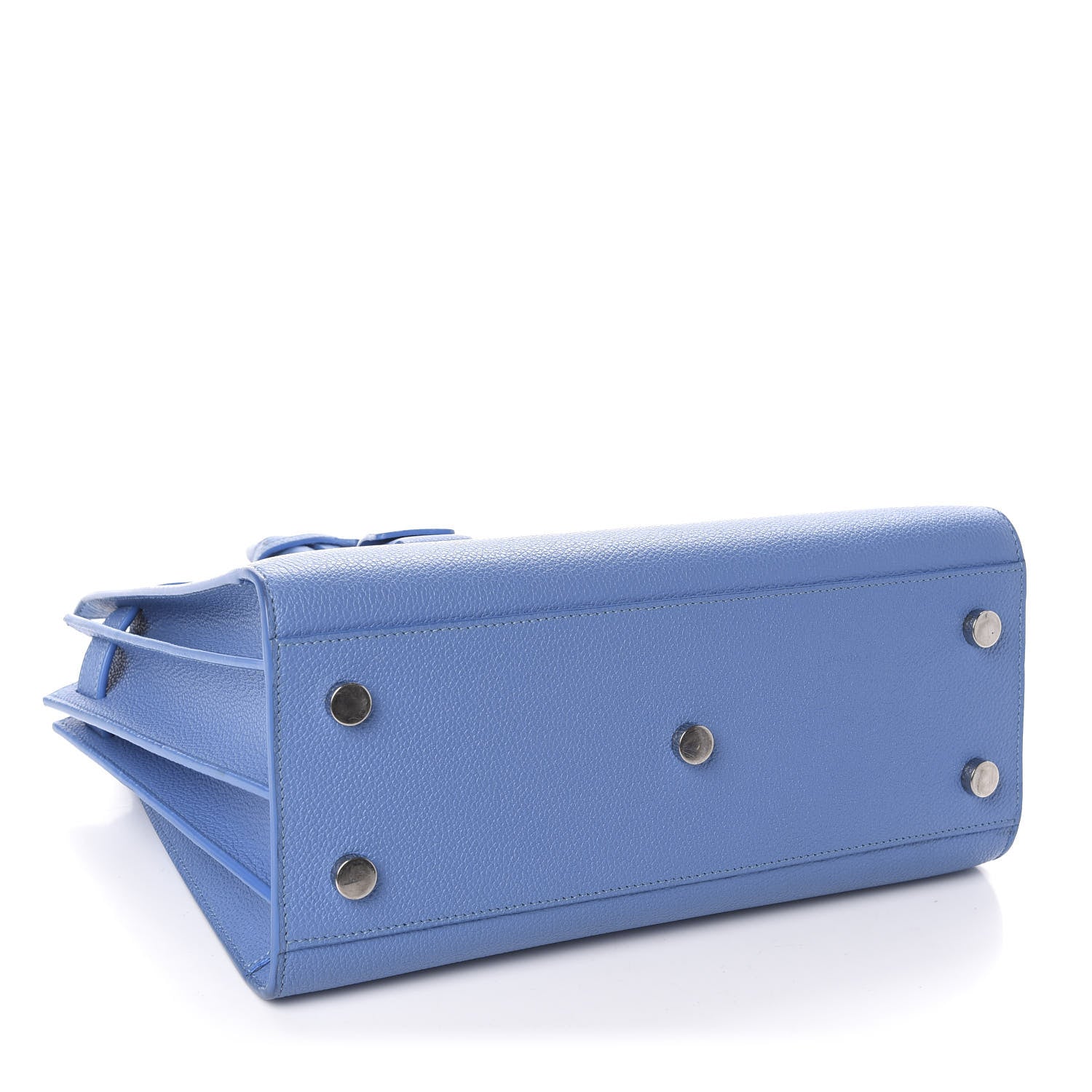 Saint Laurent Grained Calfskin Baby Sac De Jour Blue Clair 5 of 12