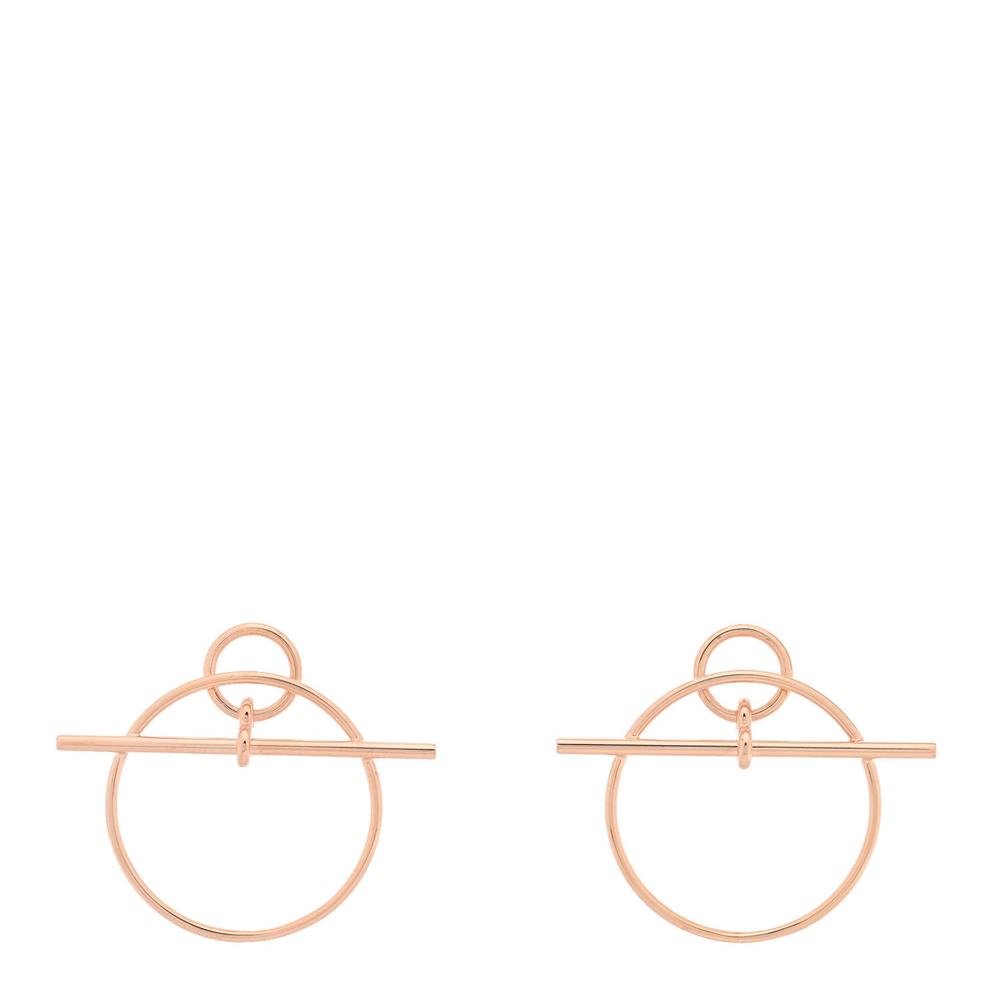 18K Rose Gold PM Loop Earrings