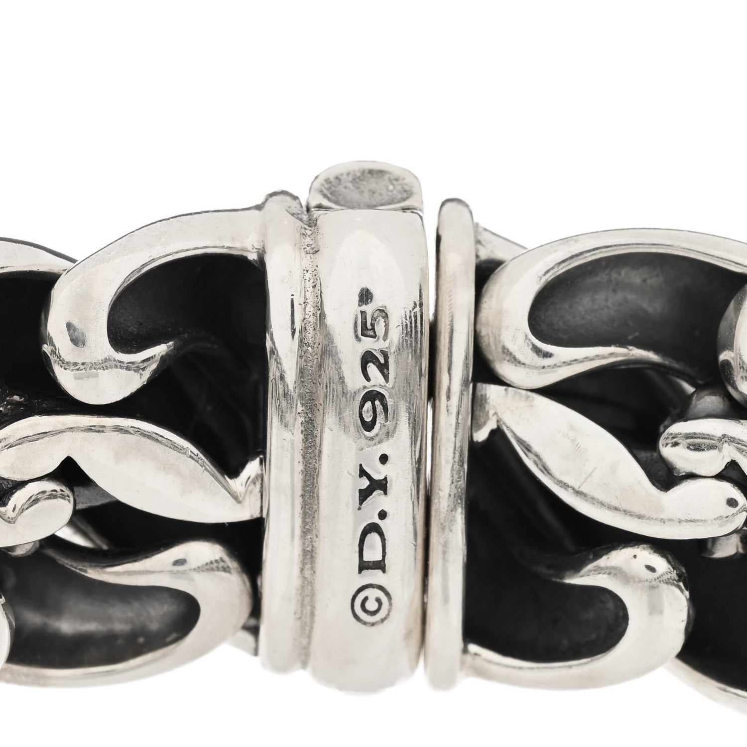 David Yurman Sterling Silver 14mm Sculpted Cable Bracelet 4 of 4