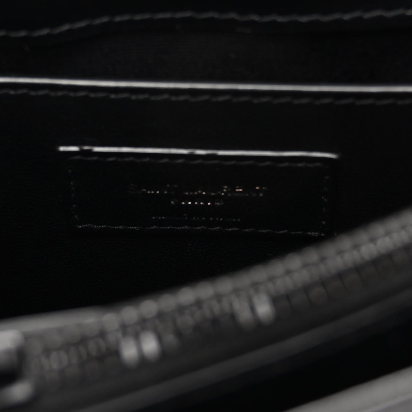 Calfskin Y Quilted Monogram Monochrome Small Loulou Chain Satchel Black